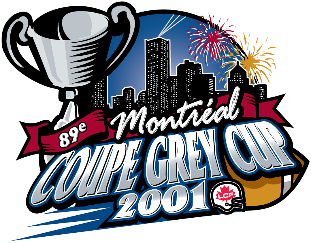 Grey Cup 2001 Primary Logo vinyl decal